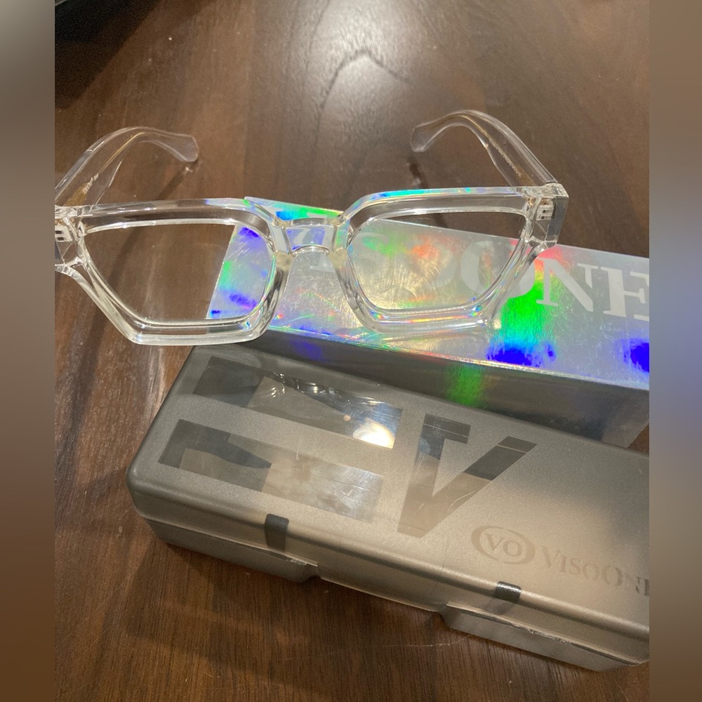 Blue light blocking clear glasses